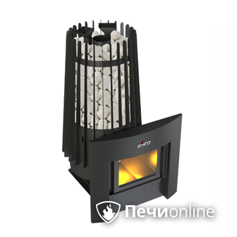 Дровяная банная печь GrillD Cometa Vega 180 window black в Туле